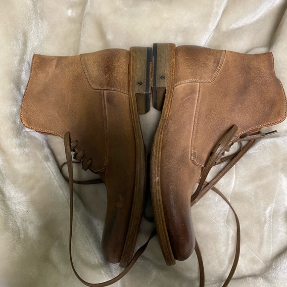 John Varvatos Brown Leather Men's Boots - Picture 5 of 8